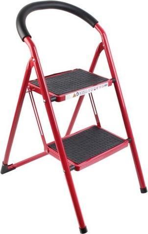 Σκάλα Dream House N28823 Μεταλλική Τύπου Λάμδα 2 Σκαλιών 83x65x47cm Κόκκινη