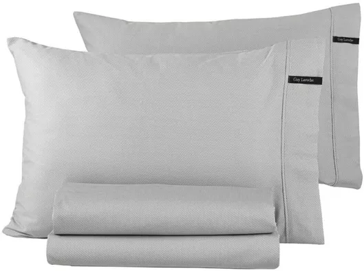 Σετ Μαξιλαροθήκες Guy Laroche Minimal 50x70cm Ασημί