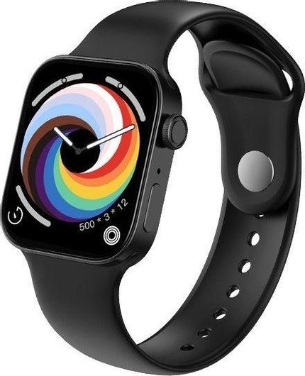 Smartwatch T500 Pro Max 1.7'' Silicone Strap Black