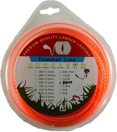 Μεσινέζα AMD138-009 Στρογγυλή Στριφτή Μήκους 50m & Πάχους 3.3mm