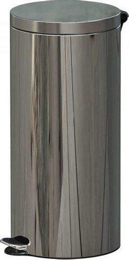 Κάδος Απορριμάτων Μεταλλικός με Πεντάλ Alda Soft Close 30lt Inox