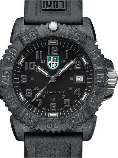 Ανδρικό Ρολόι Luminox 2072 Sea με Καουτσούκ Μαύρο