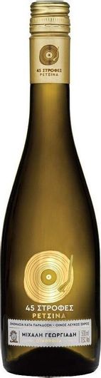 Κρασί Οινοποιία Μιχάλη Γεωργιάδη Ρετσίνα 45 Στροφές Λευκό Ξηρό 500ml