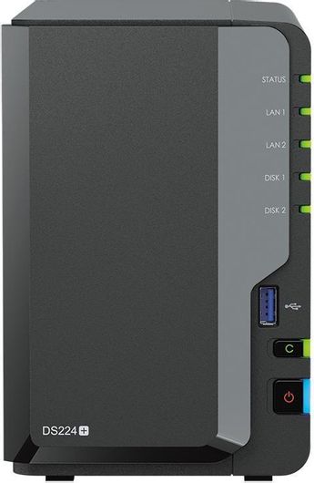 NAS Tower Synology DiskStation DS224+ με 2 θέσεις για HDD/SSD