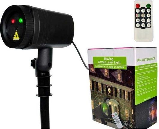 Χριστουγεννιάτικος Προβολέας Moving Garden Laser Light 17cm
