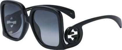 Γυναικεία Γυαλιά Ηλίου Gucci GG1326S 001 με Κοκκάλινο Σκελετό Μαύρο