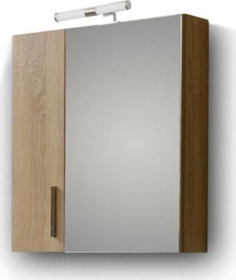 Καθρέπτης Μπάνιου Martin 3MSI065SN0W με Ντουλάπι 60x65cm Καφέ