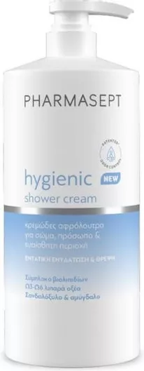 Pharmasept Hygienic Aφρόλουτρο Ενυδατικό Κρεμώδες με Ξυλώδες Άρωμα 1000ml