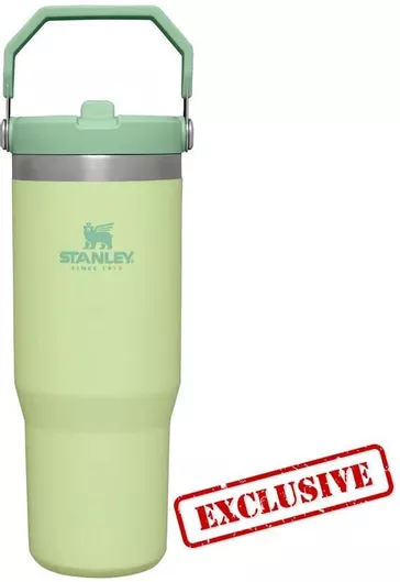 Θερμός Stanley Iceflow Flip Ποτήρι με Καλαμάκι 0.89lt Citron