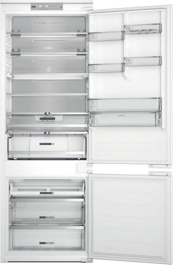Ψυγειοκαταψύκτης Whirlpool Retro Εντοιχιζόμενος 394lt Total NoFrost Υ193.5xΠ69xΒ55.1cm Λευκό