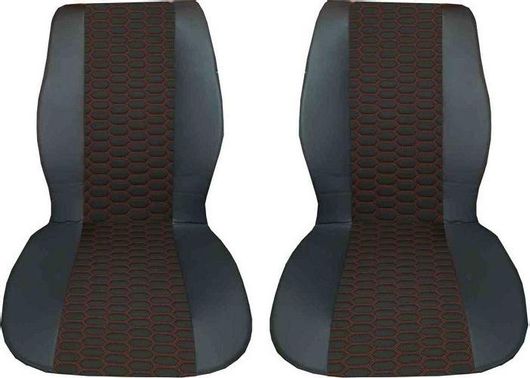 Καλύμματα Καθισμάτων Αυτοκινήτου 299981 Δερματίνη Σετ 3τμχ Μαύρο με Τυχαία Επιλογή Χρώματος Ραφής