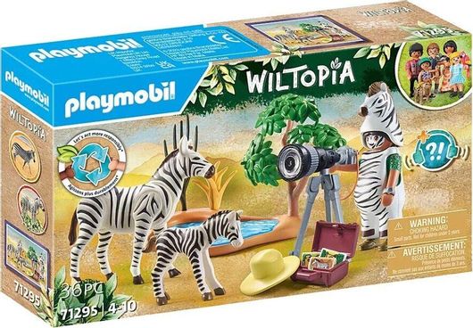 Playmobil Wiltopia Φωτογραφίζοντας Τις Ζέβρες για 4-10 Ετών #71295