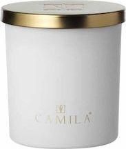 Κερί Camila Αρωματικό σε Βάζο Zucchero Filato 140gr Λευκό