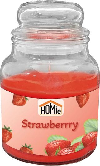 Κερί HOMie 57471 Αρωματικό σε Βάζο 311gr Κόκκινο