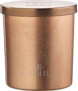 Κερί Camila Αρωματικό σε Βάζο Amaretto 140gr Χρυσό