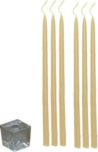 Κερί Αρωματικό Κηροπηγίου Σετ 6τμχ Μπεζ