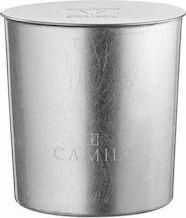 Κερί Camila Αρωματικό σε Βάζο Fichi & Mandorle 200gr Ασημί