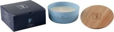 Κερί Camila Αρωματικό σε Βάζο Vaniglia 170gr Μπλε