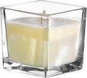 Κερί Διακοσμητικό σε Βάζο 6x6cm Λευκό