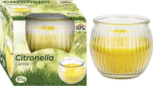 Κερί HOMie 57465 Αρωματικό σε Βάζο 85gr Κίτρινο