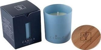 Κερί Camila Αρωματικό σε Βάζο Vaniglia 140gr Μπλε