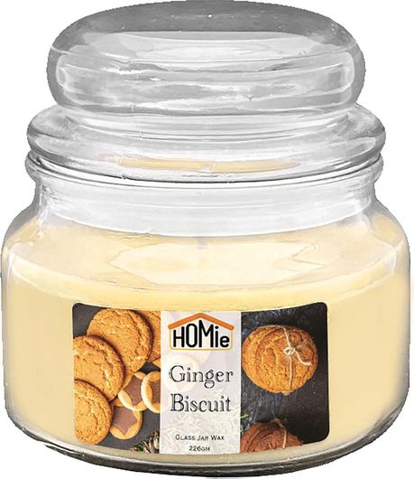 Κερί HOMie 57474 Αρωματικό σε Βάζο 226gr Μπεζ