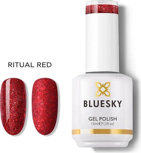 Ημιμόνιμο Βερνίκι Νυχιών Bluesky Ritual 15ml Κόκκινο