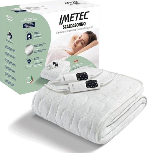 Imetec Adapto Διπλό Ηλεκτρικό Υπόστρωμα Πλενόμενο Λευκό 150W 150x160εκ.