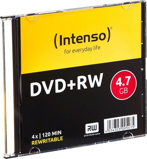 Επανεγγράψιμα DVD+RW Intenso 4x 4.7GB 10τμχ