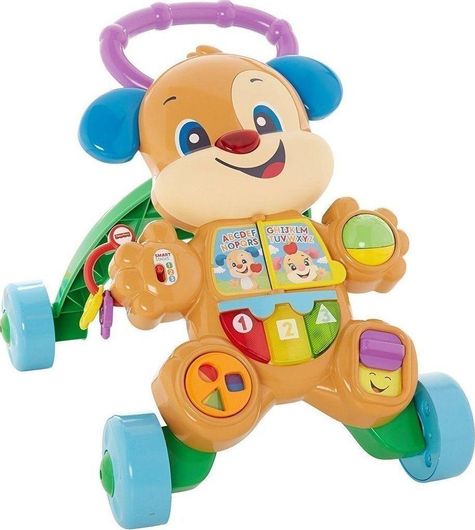 Περπατούρα Fisher Price Σκύλος για 6+ Μηνών Πορτοκαλί