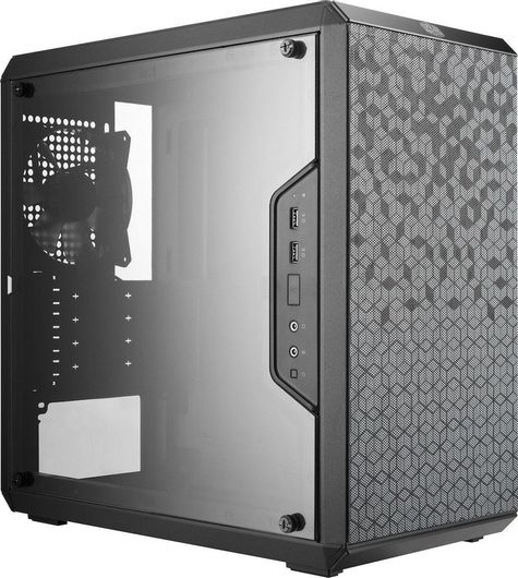 Κουτί Υπολογιστή CoolerMaster MasterBox Q300L Mini Tower με Πλαϊνό Παράθυρο Μαύρο