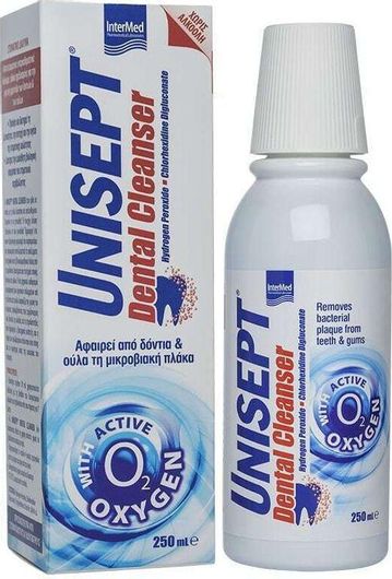 InterMed Unisept Dental Cleanser Στοματικό Διάλυμα Καθημερινής Προστασίας κατά της Πλάκας και της Κακοσμίας 250ml