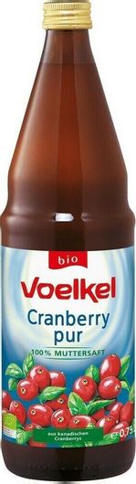Χυμός Cranberry Voelkel Χωρίς Ζάχαρη 700ml