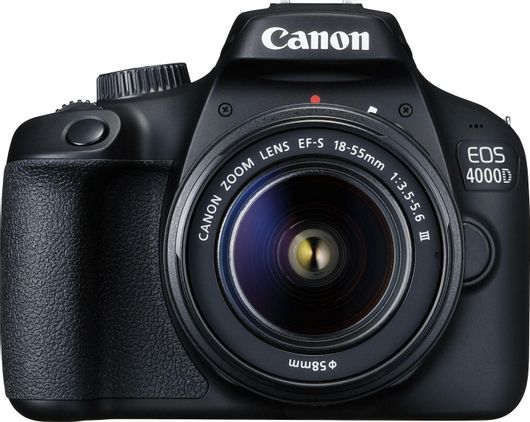 DSLR Φωτογραφική Μηχανή Canon EOS 4000D Crop Frame Kit EF-S 18-55mm F3.5-5.6 DC III Μαύρο