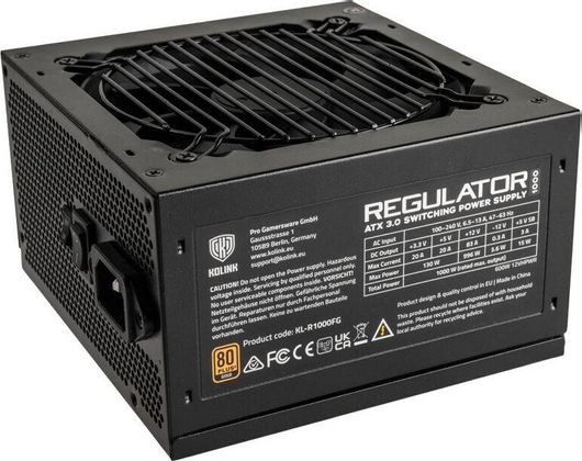 Τροφοδοτικό Υπολογιστή Kolink Regulator 1000W Full Modular 80 Plus Gold