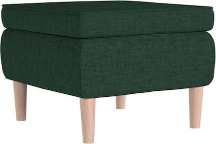 Σκαμπό Υποπόδιο VidaXL Επενδυμένο με Ύφασμα Σκούρο Πράσινο 55x54.5x42cm