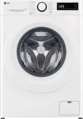 LG Πλυντήριο Ρούχων 9kg με Τεχνολογία Ατμού 1400 Στροφών AI DD F4R3009NSWW