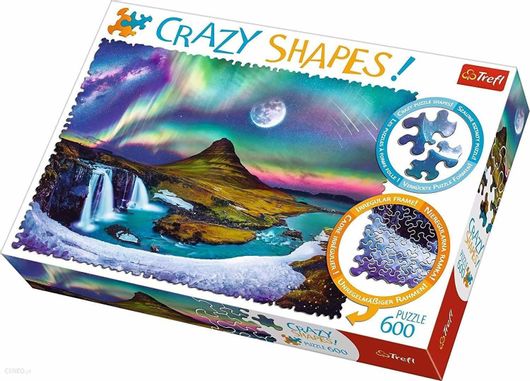 Puzzle Crazy Shapes: Aurora Over Iceland 2D 600 Κομμάτια