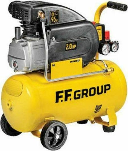Κομπρεσέρ Αέρος F.F. Group AC-D 224 Easy Μονοφασικό με Ισχύ 2hp & Αεροφυλάκιο 24lt
