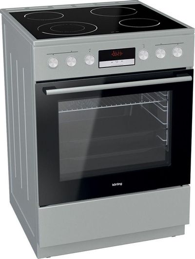 Korting Κουζίνα 71lt με Κεραμικές Εστίες Π60εκ. Inox