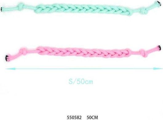 Παιχνίδι Σκύλου Σχοινί Πλεξούδα 550582 12τμχ 50cm Τυχαία Επιλογή Σχεδίου