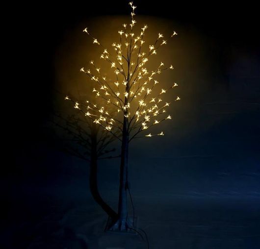 Χριστουγεννιάτικο Διακοσμητικό Δέντρο LED Φωτιζόμενο 150cm Chistmas LED Tree Warm Light Λευκό