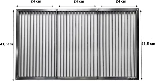 Σχάρες Kenton Naterial 4B-Gas Σετ 3τμχ 41.5x24cm