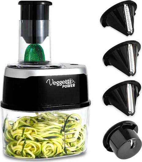 Πολυκόπτης Λαχανικών Spiralizer Find Back 4 in 1 Πλαστικός