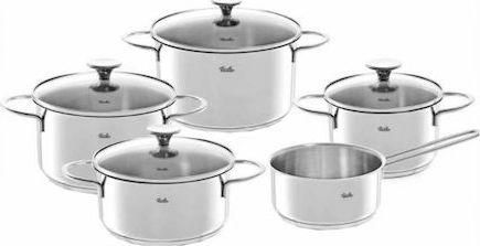 Fissler Copenhagen 4011405000 Σετ Μαγειρικά Σκεύη 9τμχ Inox