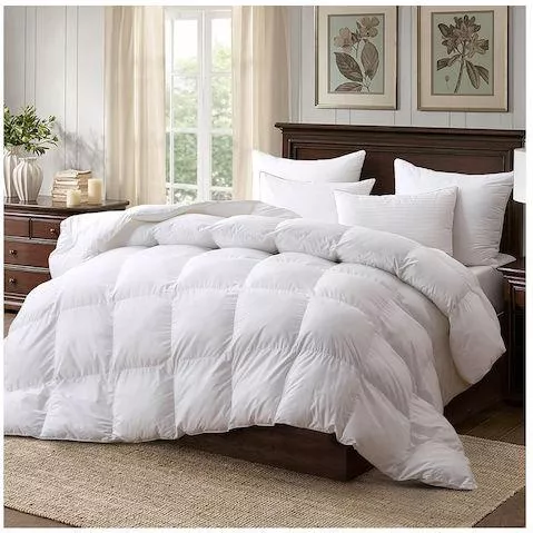 Πάπλωμα Lino Home Colcha Υπέρδιπλο Πουπουλένιο 220x240cm Λευκό