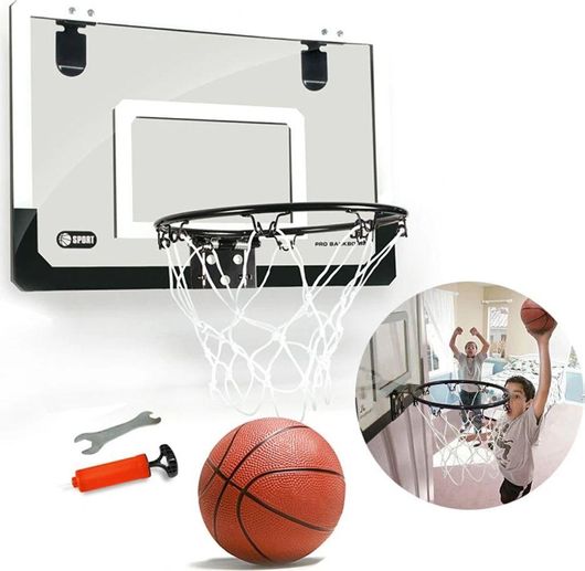 Μπασκέτα Εσωτερικού Χώρου με Στεφάνι & Ταμπλό 60x40cm