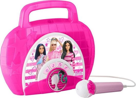 Μικρόφωνο Καραόκε eKids Barbie Μοβ / Λευκό +3 Ετών