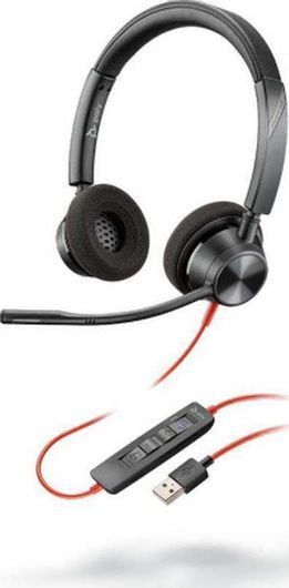 Multimedia Headset Plantronics Blackwire 3320 On Ear Ακουστικά με Μικρόφωνο & Σύνδεση USB-A