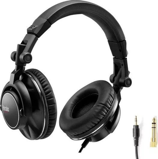 Hercules HDP DJ60 Ασύρματα/Ενσύρματα Over Ear Ακουστικά Μαύρο